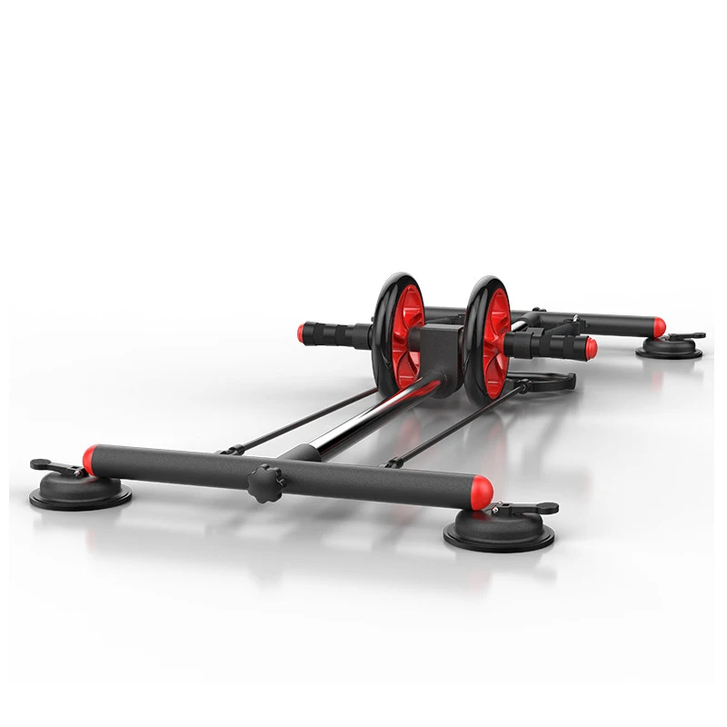 

Hesenlan AR-2311 AB abdominal Roller with push up Bar, Hand Griper, Jump Rope and Knee Pad - Portable Equipment