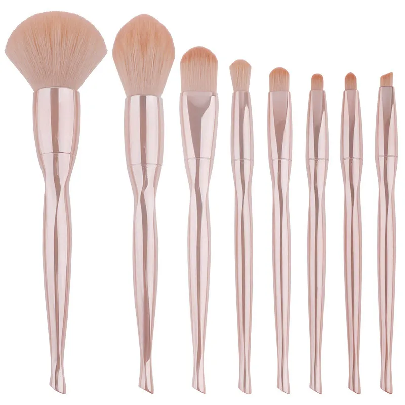 

8Pcs Free Sample Synthetic Makeup Brushes Custom Logo Foundation Brush Blending Face Make Up Brushes