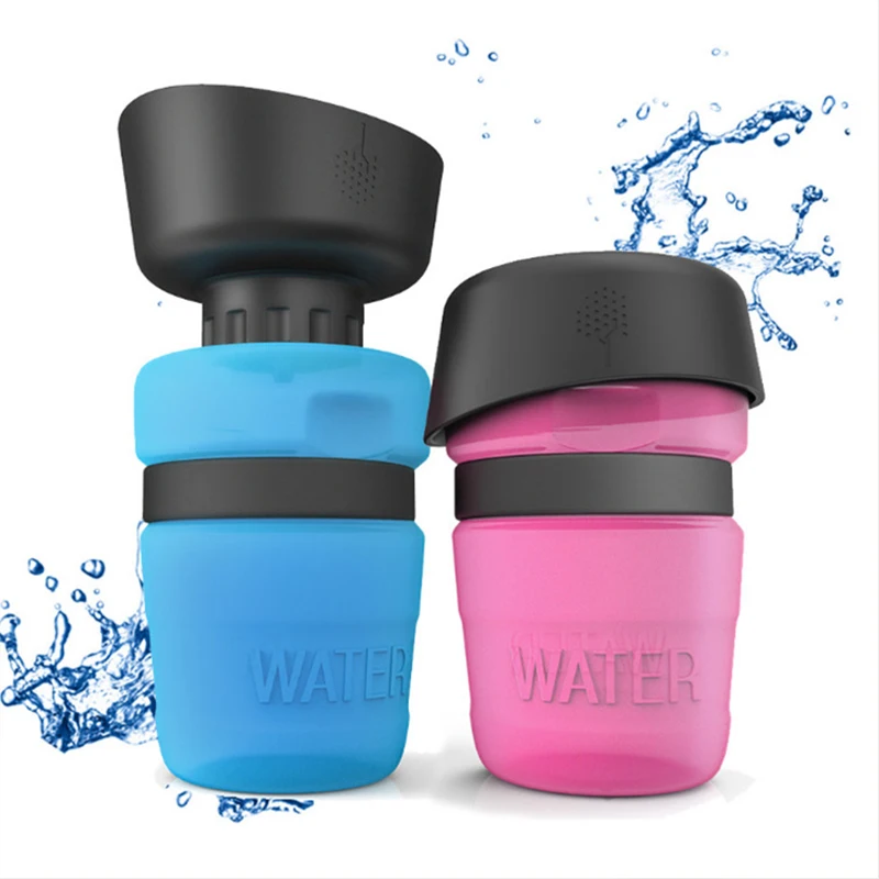 

Portable Leakproof Foldable Outdoor Travel Pet Dog Water Bottle, Picture shows