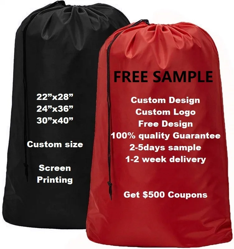 

Customize Nylon Laundry Bag with Logo, 100 different colors