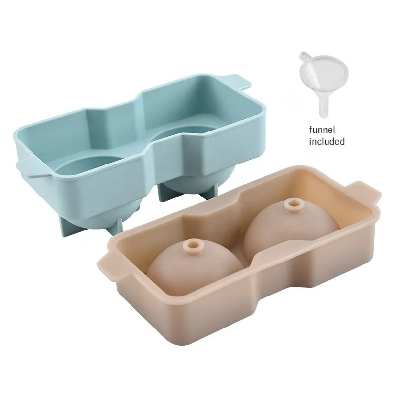 

2 Piece 2.25 inch Whiskey Sphere Mold Kitchen Accessories Silicone Macallan Ice Ball Maker