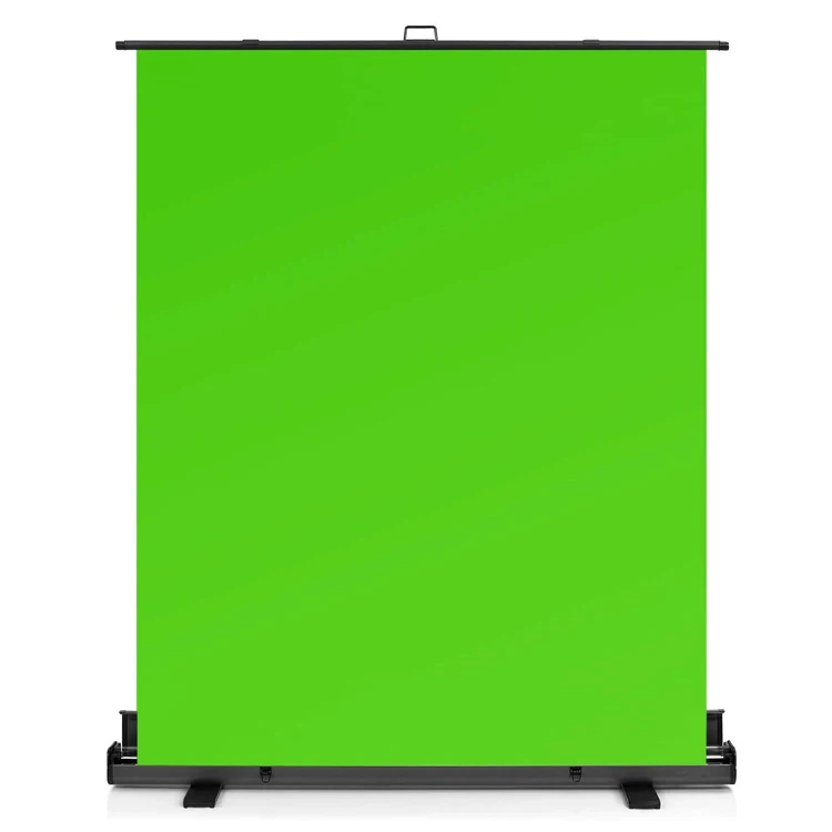 

200*250cm Portable Photography Backdrop Roll Up Green Screen collapsible chroma key panel background for videos studio Streaming, Black, white, blue, green