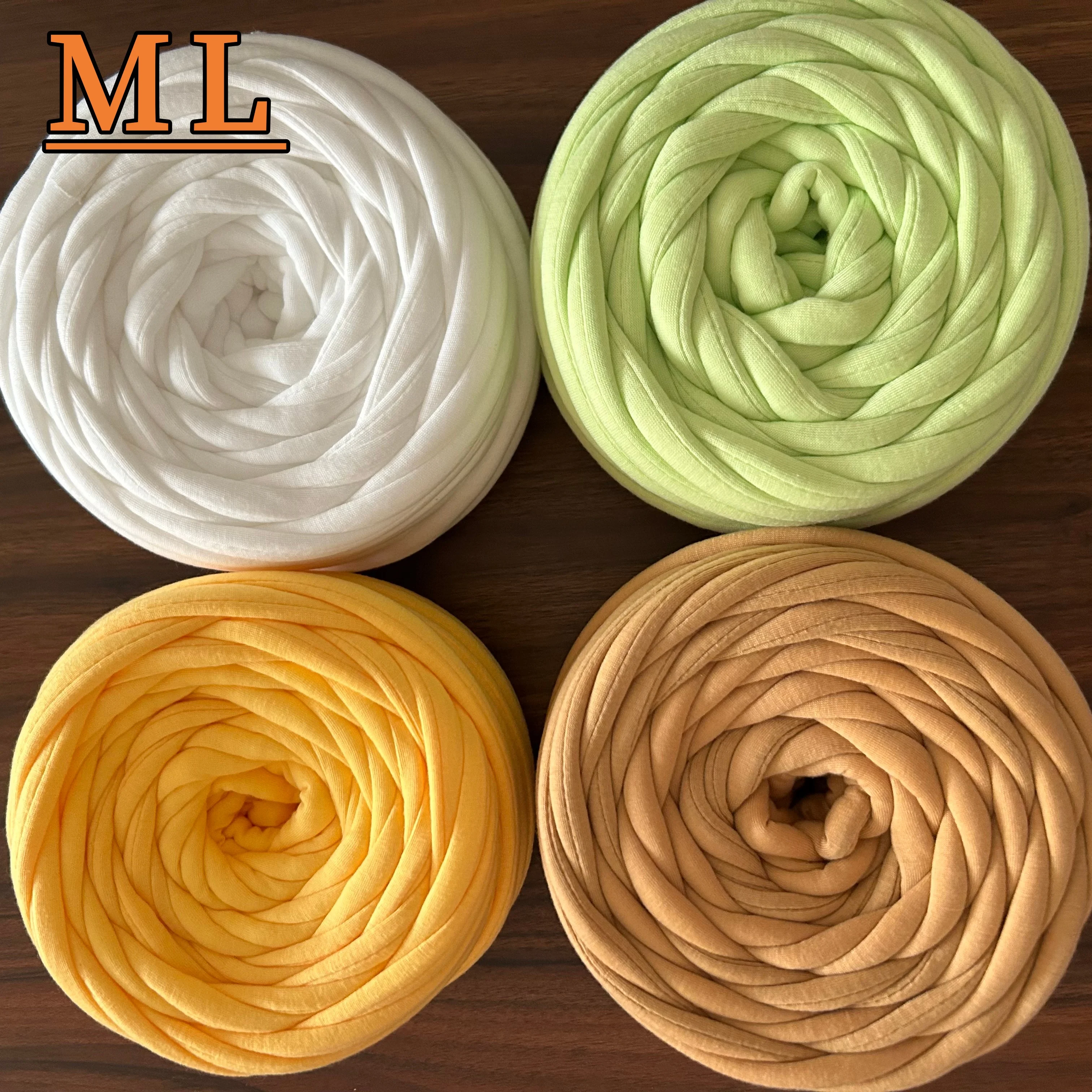 2026 Polyester Giant Chunky Tube Yarn for Hand Knitting 1cm Diameter