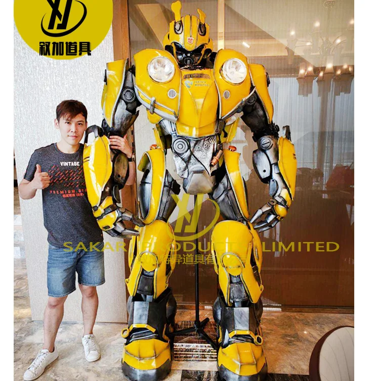 

Unique Animatroic Helmet Change Face Robot Costume Robot Suits For Kids Party robot costumes for sale