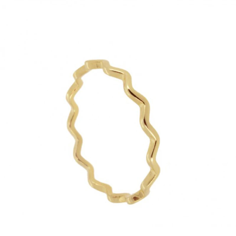 

Trendy 925 sterling silver Japan Korea ins wave index finger tail ring