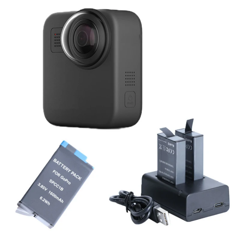 

Brand Cooperation Factory Supply CE Certification 2Pack Battery And Dual Charger Kit For GoPro Max