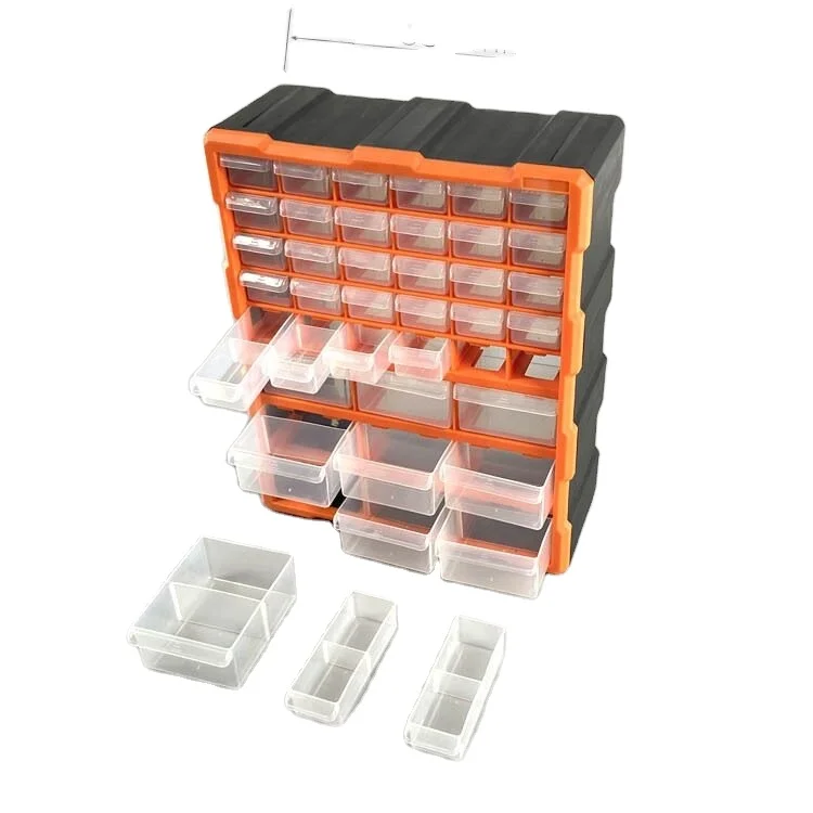 

Plastic parts storage tool box drawers type parts box wire screws electric component tools storage box, Multi color