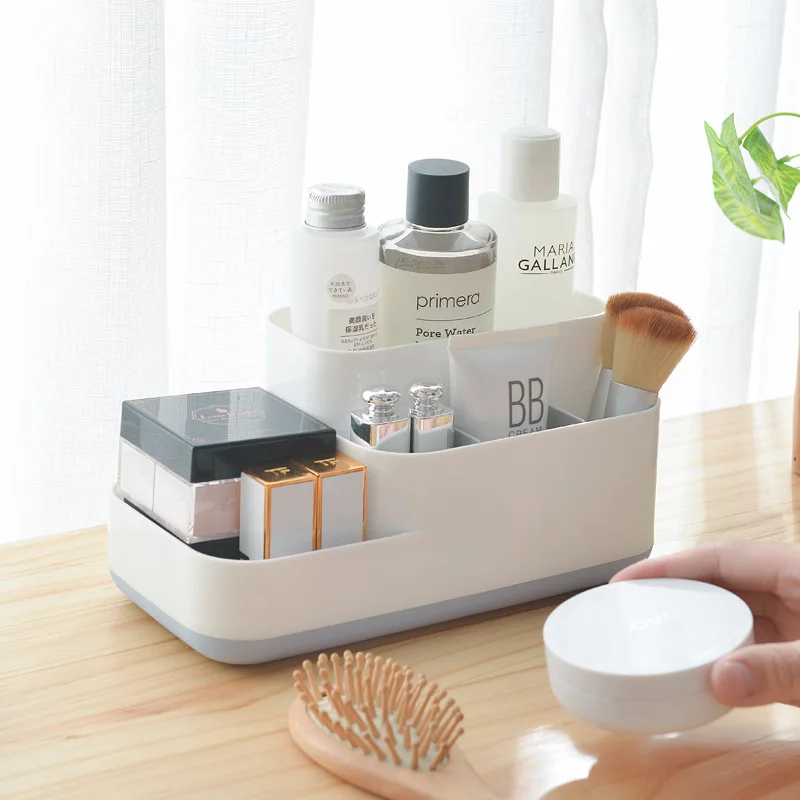 

Plastic Desktop Cosmetics Finishing Space-saving Storage Box