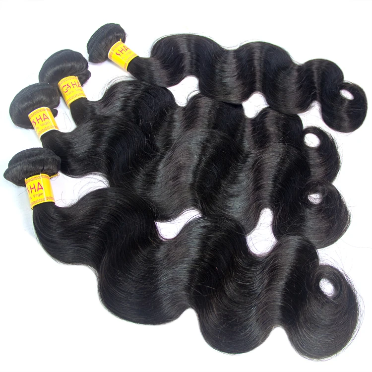 

Body Wave bundles Sample Order Accept Raw Virgin Can Styled One Donor Low Price Cuticle Aligned human hair extension, Natural color