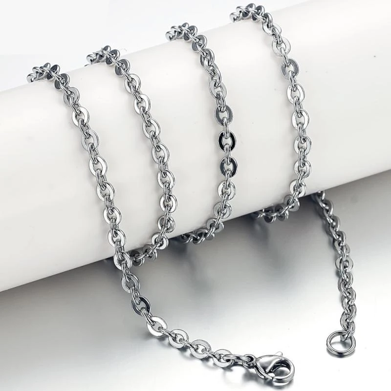 

Silver 18k Gold Plated Stainless Steel Link Rolo Chains