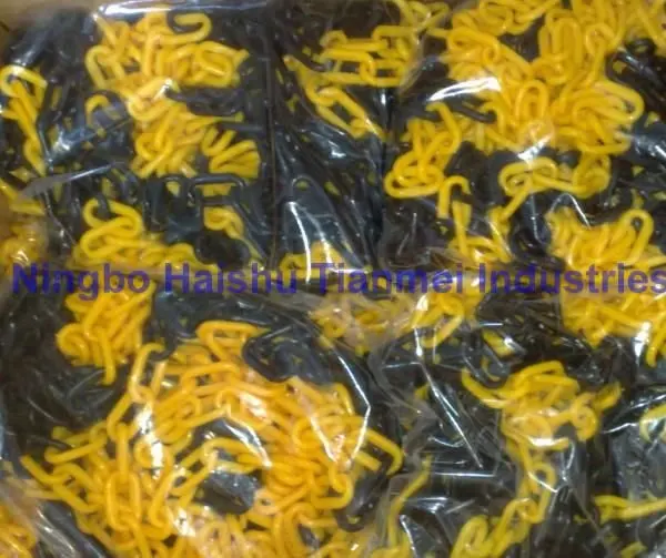 
6mm/8mm/10mm PE plastic chains 25 meter using for traffic parking warning post cones 