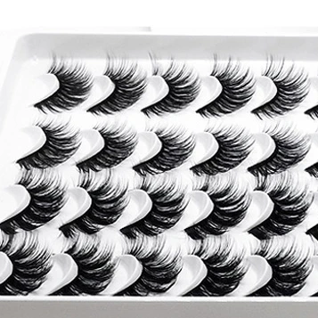 

Free shipping wholesale The Newest 20 pairs 003 per set eyelashes 20pairs/tray 3D mink eyelashes, Black color