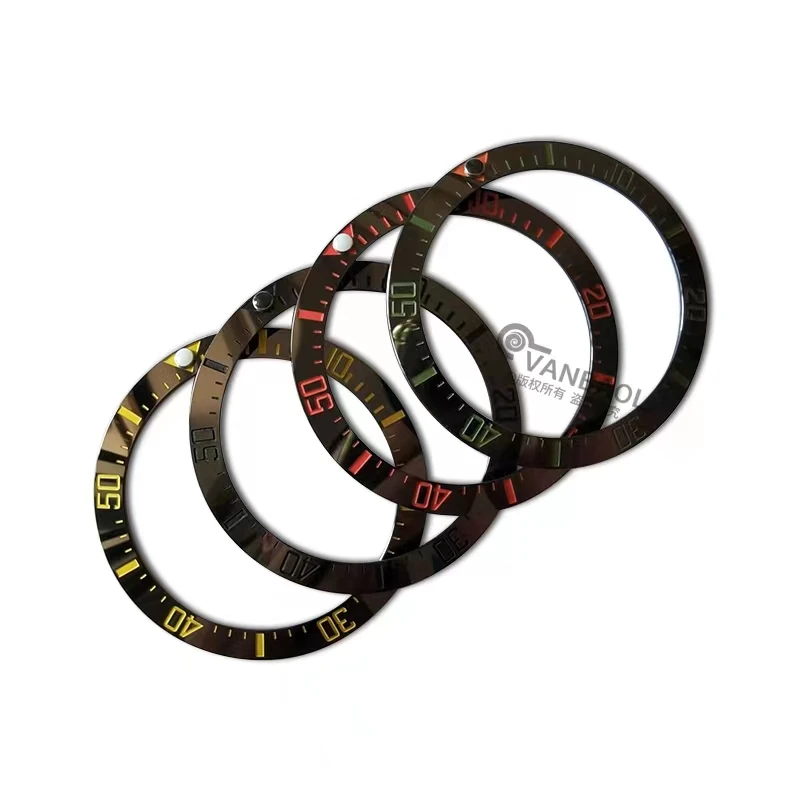 38mmX30.6mm ceramic bezel inset ring 40mm watch case accessories watch scale insert replacement parts watch customization