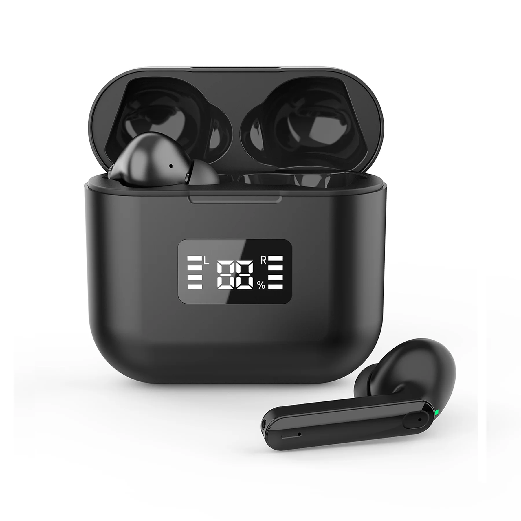 

Cirtek free shipping deep bass environment noise reduction small earbuds wireless earbuds sports free sample earbuds earphone, Black