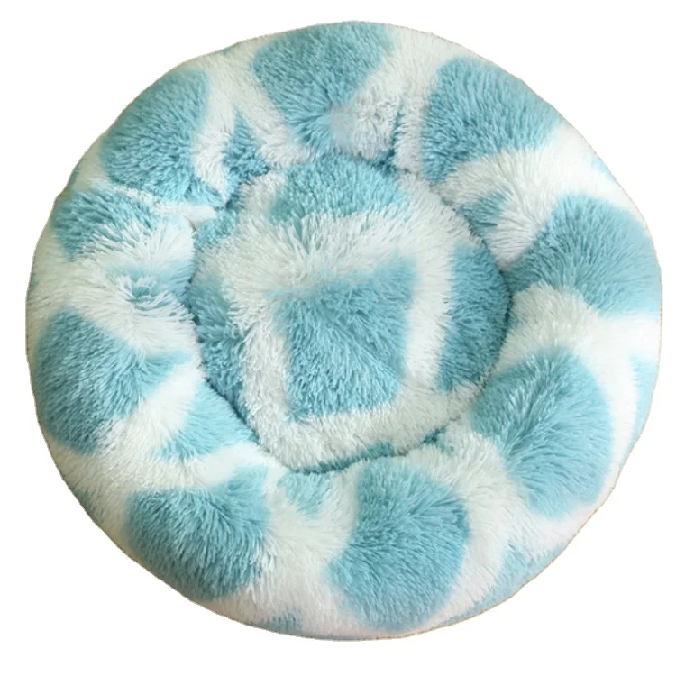 

Hot sale washable plush dog bed dog sofa round pet bed