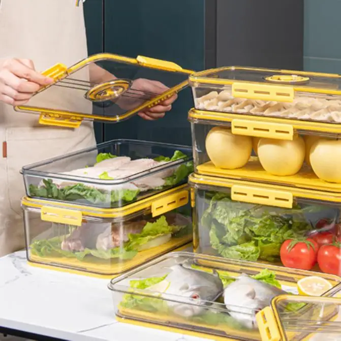 

2021 New Arrival Golden Supplier Plastic Food Storage Containers With Lids