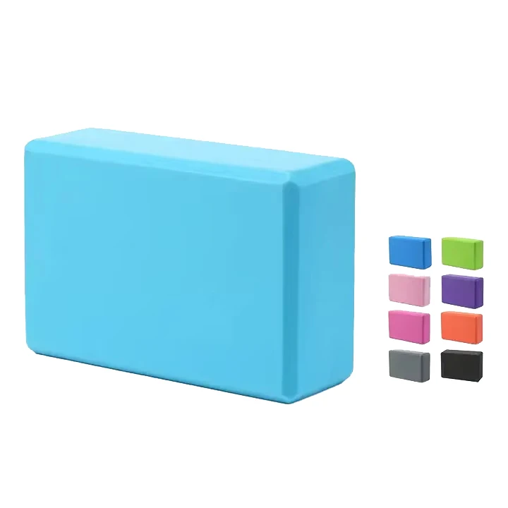 2024 Waterproof Customable Logo High Density Eva Yoga Brick 3*6*9" 120g Eco Friendly Recycled EVA Foam Yoga Block