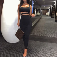 

CA0192A 2019 sexy hot sale two piece skirt set women crop top outfits