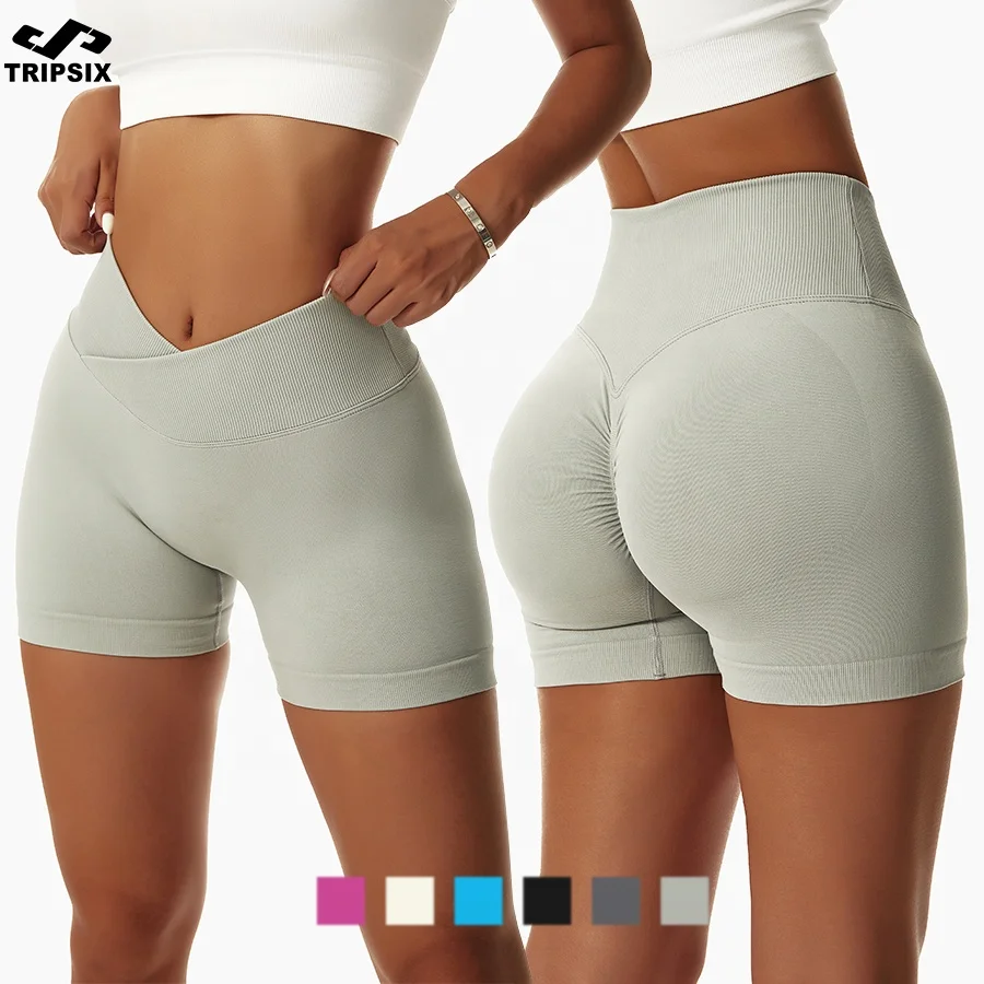 

Wholesale Women Gym Sports Clothes Fitness Workout Yoga Shorts With Compression