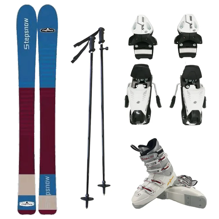 

OEM Custom alpine mountain snow skis for kid adult women men's custom-made ski board equipment, Colors