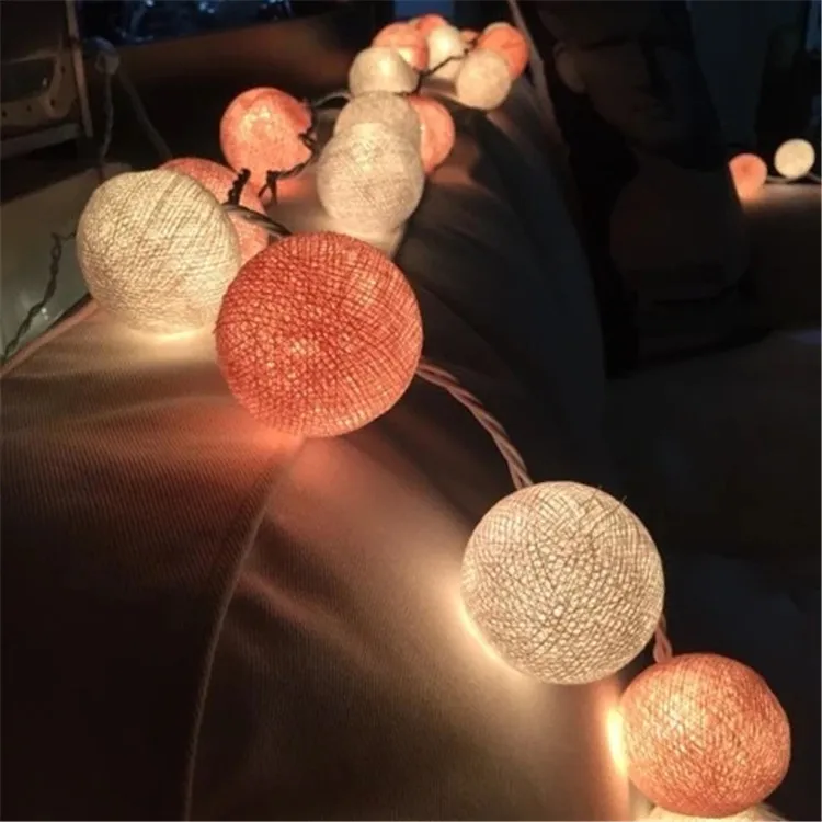 
Indoor decoration christmas holiday lights, customized led motif light yarn ball shaped led lamp 