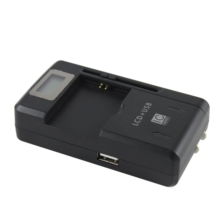 

Wholesale Hot selling Universal Cell Phone Battery Charger with USB Output & LCD Display