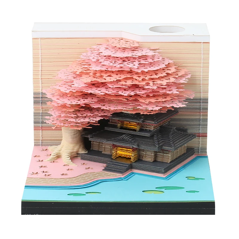 

New Product Ideas 2023 Marriage Tree 3D Memo Pad Memo Pad Custom Design Luxuriating Live Room Decor Corporate Business Gifts