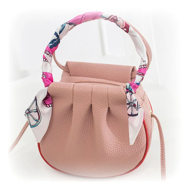 

Creative Silk Scarf Portable Bucket Bag 2020 Slanting handBag, 5colors