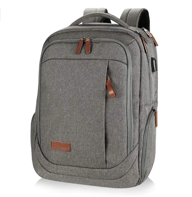 

2020 Best Stylish Custom Waterproof Laptop Backpack with Usb Charger, Gray, navy blue,black,customized