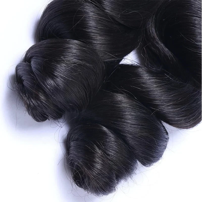 

Best Hair Wholesale promotion natural color Loose Wave human hair bundles Indian human cuticle aligned hair Bundle extensions