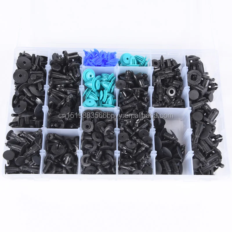 Car Auto Plastic Door Fender Repair Rivets Screw Clips 6 Sizes Fastener