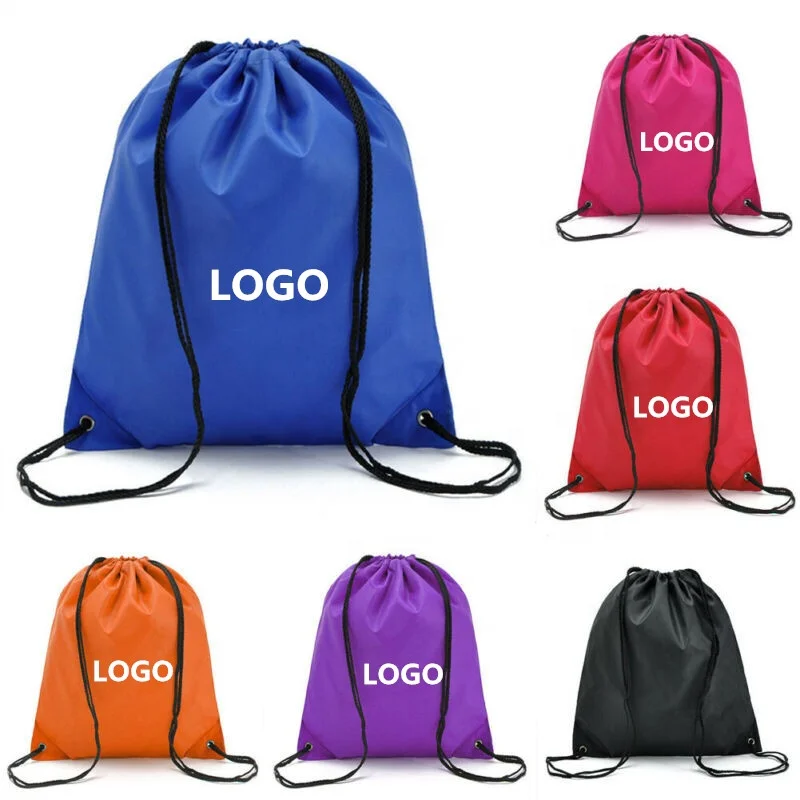 

Custom printed men women sport drawstring tote cinch sack promotional backpack drawstring bag yoga gym carry bag