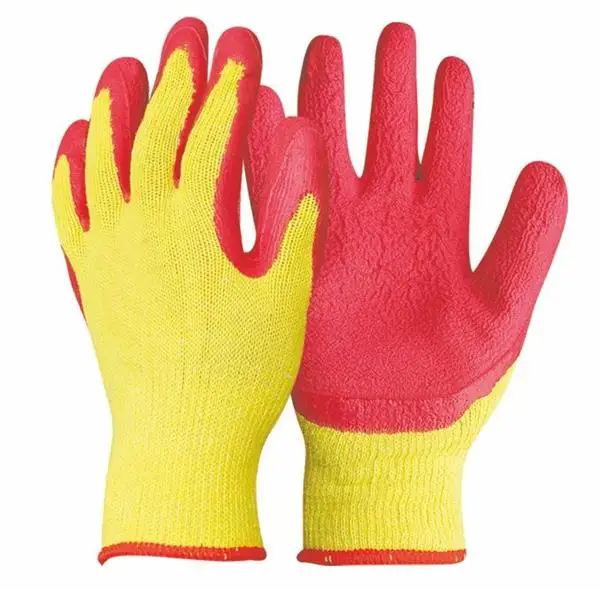 red cotton gloves