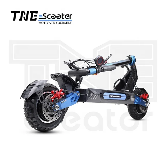 

2021 CE adult electric scooter 70km/h 2400w 52v fastest foldable electric scooter, Black withblue