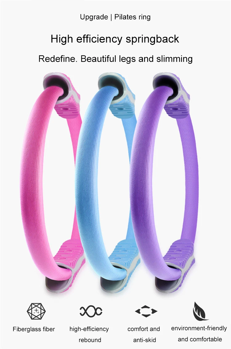 
Wholesale Fitness equipment double handle magic circle yoga pilates ring 
