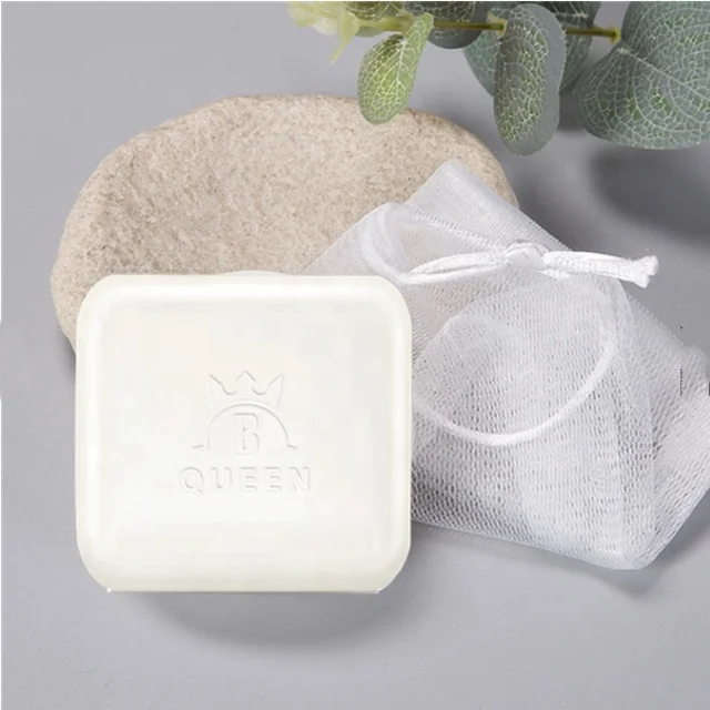 

Black Skin Instant Whitening Deep Cleaning Handmade Body Face Wash Soap, White