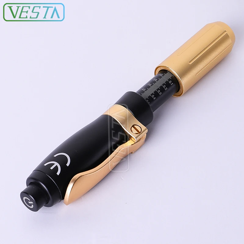 

Vesta New adjustable needle free injectable hyaluronic acid dermal filler pen, Black gold