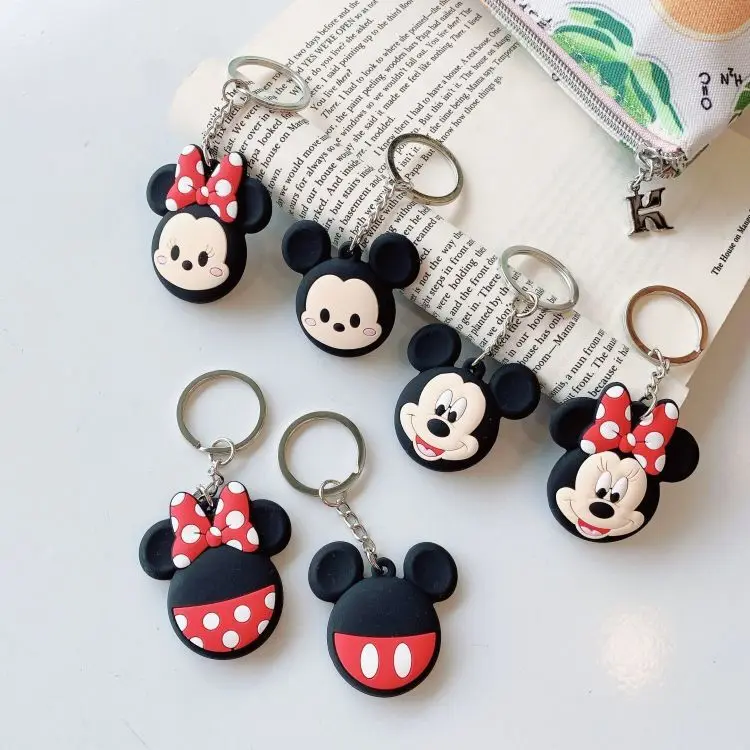 

Free Shipping Silicone Case for Airtag Tracker Cover Finder Holder Lovely Mickey Minnie Mouse Keychain Pendent