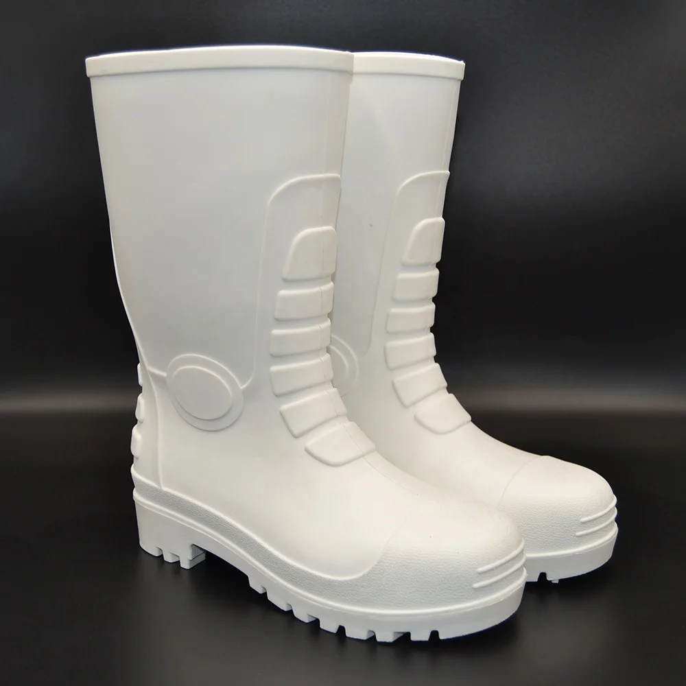 

wholesale lightweight safety cheap black glitter pvc rain boot for men work, Black/white/customized