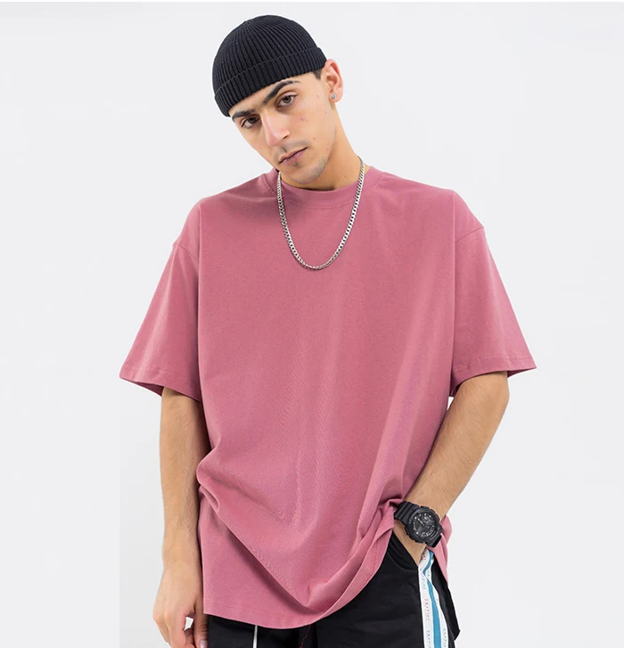 small MOQ oversized t shirt men loose fit t-shirt