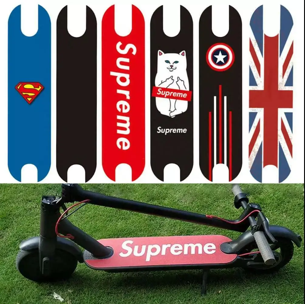 

Anti-slip DIY Scooter Pedal Footboard Tape Sandpaper Sticker for XIAOMI Mijia M365 Electric Skateboard Protective Skate Stickers, Customized color