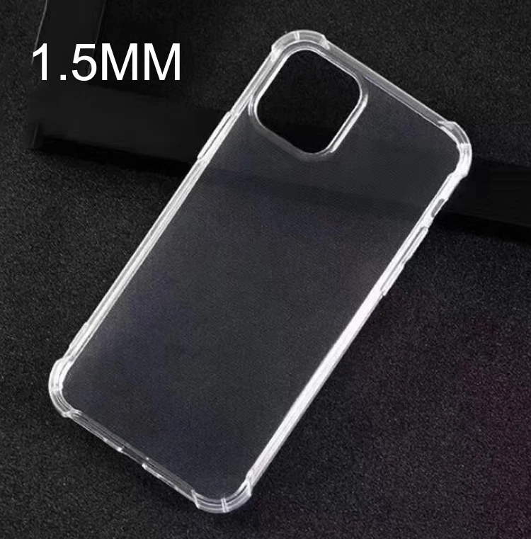 

Perfect Camera Protection Hole 1.5MM Airbag Shockproof Soft TPU Clear Transparent Phone Back Cover Case For OPPO Realme X