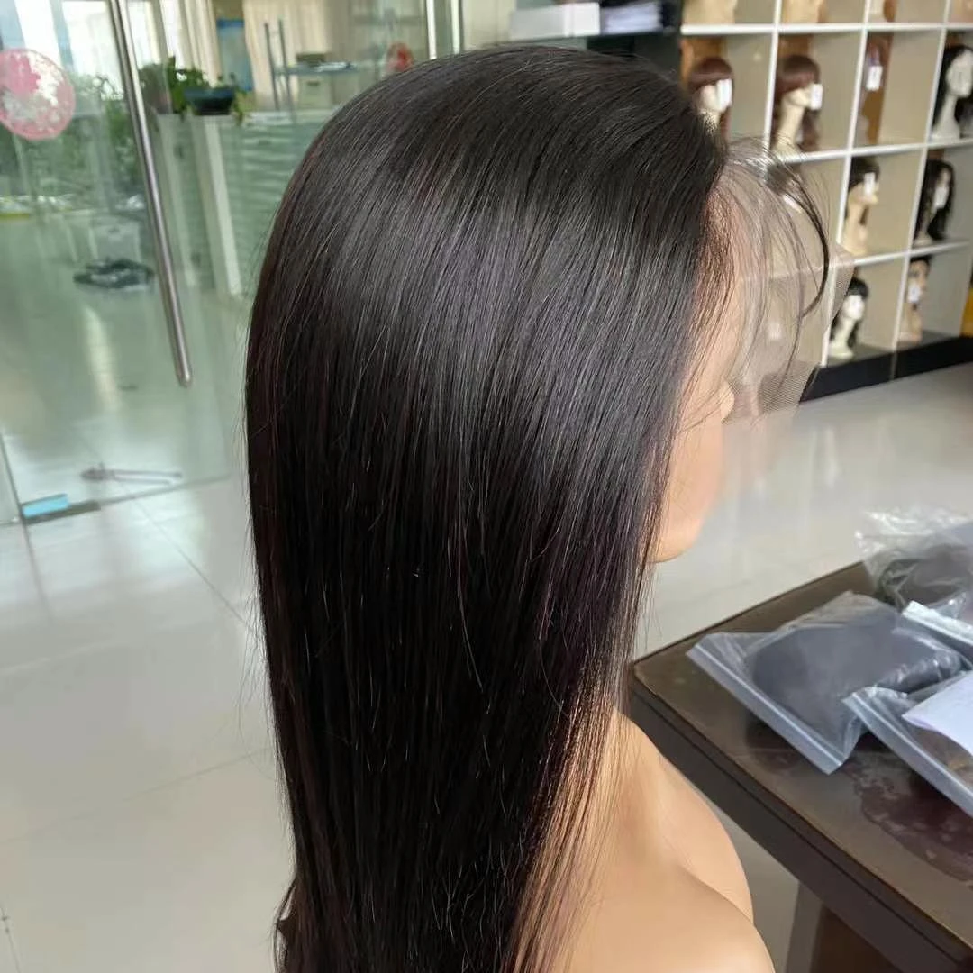 

Ready To Ship Wholesale Full Lace Natural Straight Real Human Hair Wigs