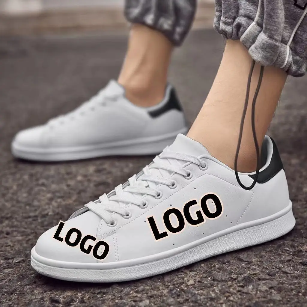 

Spring new factory wholesale custom personal LOGO white shoes zapatos casuales caballeros men's shoes