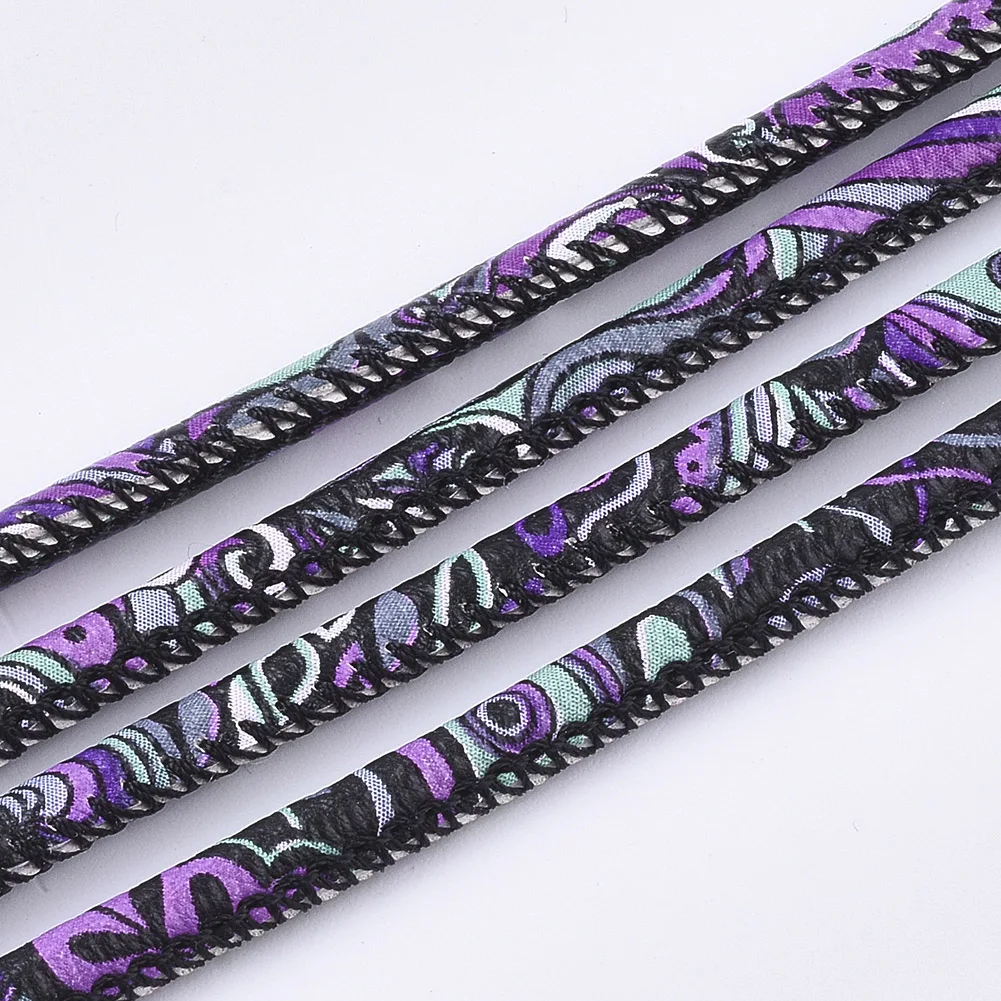 

Pandahall  Totem Pattern Blue Violet PU Leather Cords