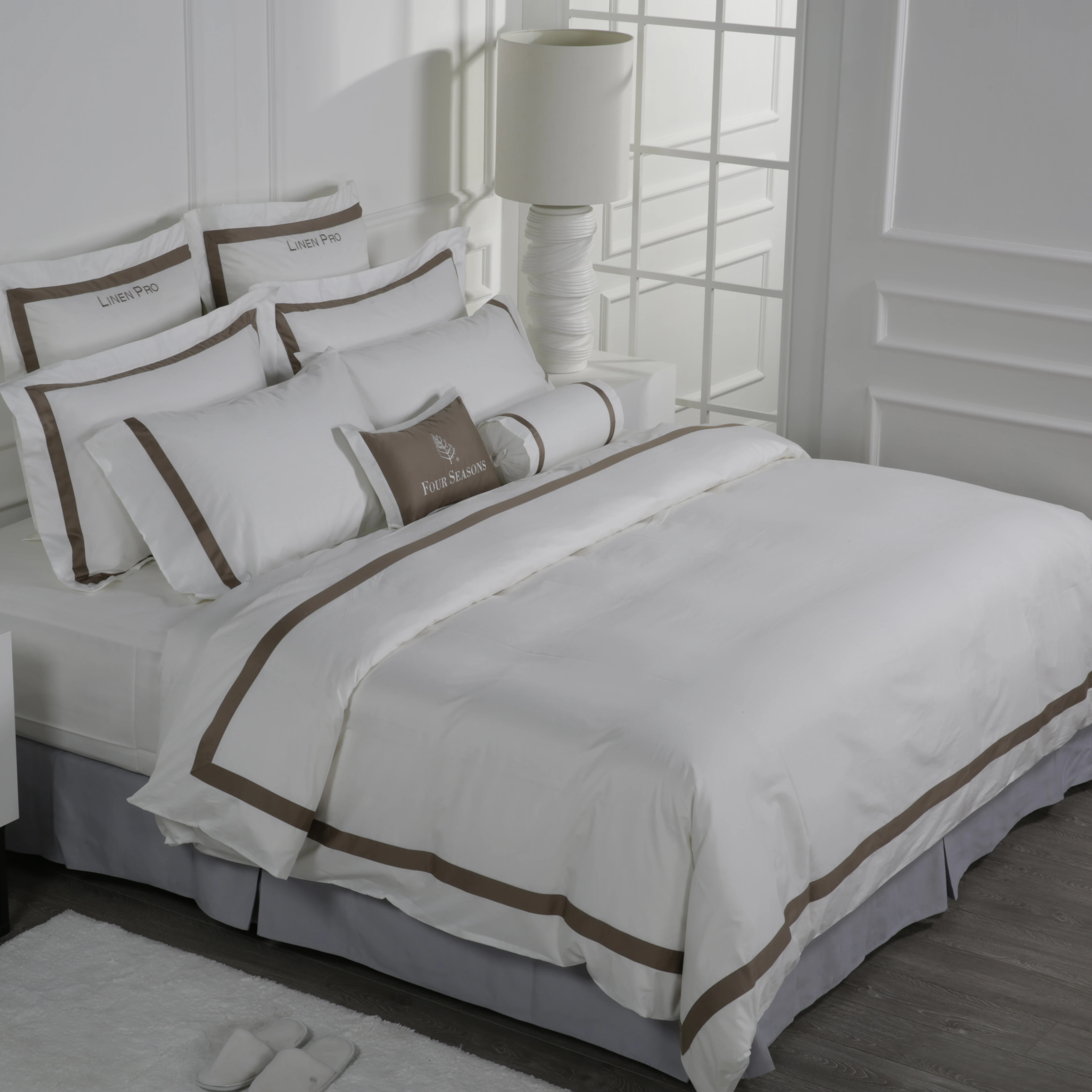 

Wholesale Comforter Set Bedding Design Double Size 100 Cotton Plain Hotel Bed Sheets