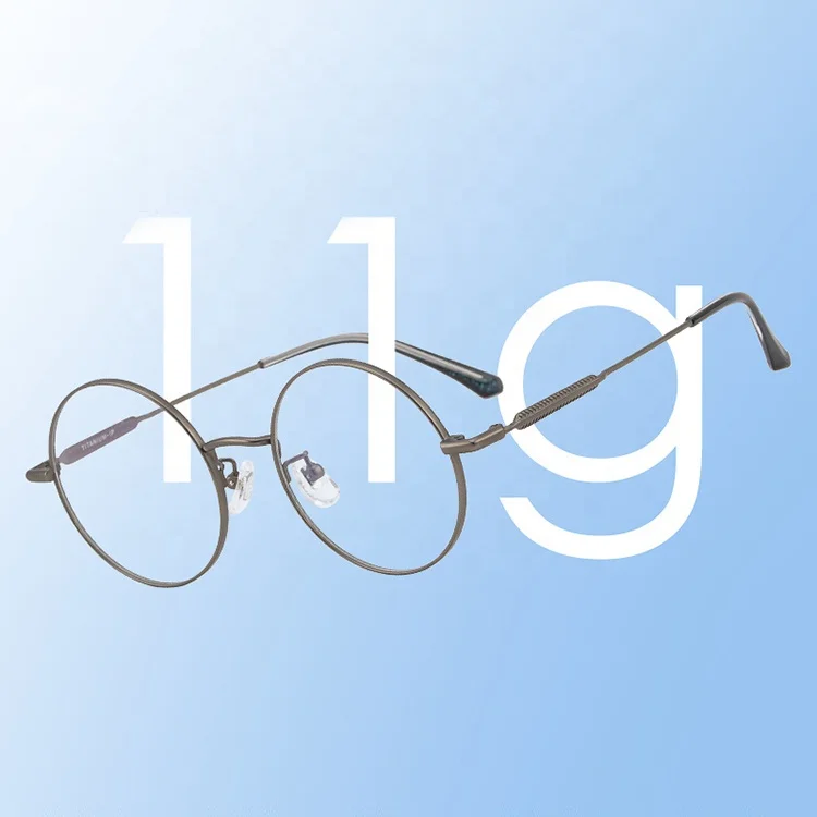 

Yvan Korean Round Mens For Women Eye Glasses Prescription Myopia Pure Titanium Optical Frames Glasses Eyewear Eyeglasses