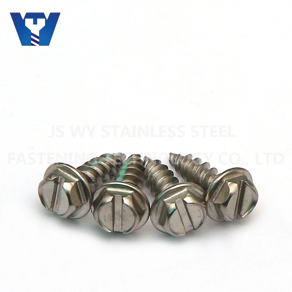 
SS410 Hex Washer Head Slot Phillips Drive Self Tapping Screw Timber Wood 