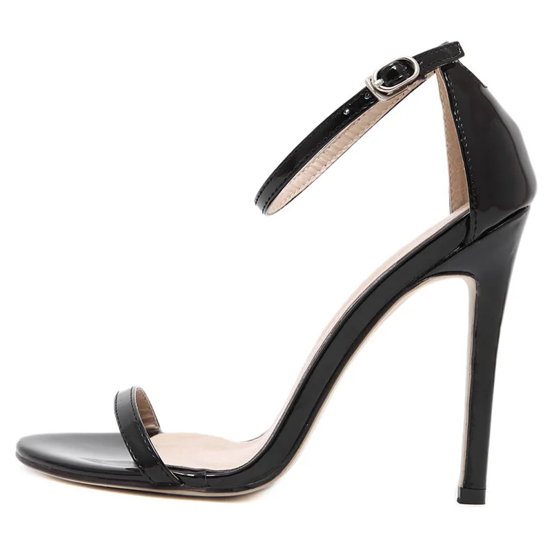 

Dropshipping Fashion Ladies Summer Sandals Solid Color Fish Mouth Open Toe Hollow Stiletto Ankle Belt Buckle Women Casual Pumps