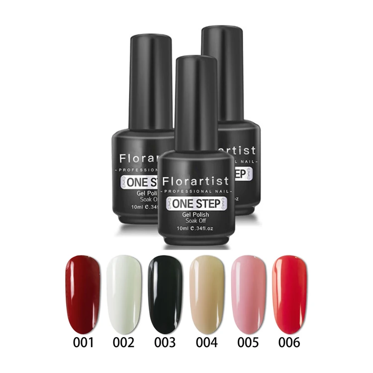 FLORARTIST OEM Odorless Soak Off Uv/Led One Step Gel Nail Polish For Nail Decorations